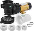 XtremepowerUS 1.5HP Variable 2-Speed Swimming Pool Pump High Flow Above-Ground Swimming Pump Strainer w/ Slip on Fitting
