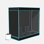 Portable Steam Sauna, Full Size Collapsible 2 Person Sauna Tent for Home Spa, 2.5L,1500W Steamer with Remote Control,Christmas Birthday Gift for Family