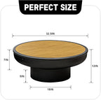 32in Fire Pit Table with Lid,Heavy Duty and Deep Fire Bowl,Outdoor Wood Burning BBQ Grill Firepit Bowl with Cover Lid, Fire Pit for Outside Table for Backyard Bonfire Patio Picnic