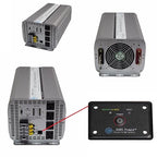 AIMS Power 5000 Watt / 10000 Watt Peak Modified Sine Power Inverter 12 Volt DC to 120 Volt AC with Remote