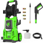 Pressure Washer, Power Washer, 20FT Hose with Storage Coil,35FT Power Cord 4 Different Tips Foam Cannon Power Washer, Foam Cannon, for Cars, Patios, and Floor Cleaning