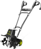 Sun Joe Electric Corded Garden Tiller & Cultivator, Steel Tines, 13.5 Amp, 16 Inch, Black - Heavy Duty Gardening Machine Equipment for Lawn, Yard, & Grass, TJ604E
