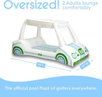 FUNBOY Country Club Golf Cart Pool Float, Two Cup Holders, Removable Fringe Shade, Float for Summer Pool Party and Entertainment