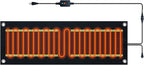 Heated Snow Melting Mats,Winter Stairs Outdoor Slip Non-Slip Rubber Heated Mats Outdoor with Reflective Strip for Driveway Walkway Decks and Sidewalks Connection,10x30in(1PCS)