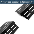 Heat Deflectors for Weber Genesis 300 Series Grills with Front Control Knob, Genesis S310 S320 S330 E310 E320 E330,13.26" Heat Deflectors for Weber 7620 7621 (7622 * 2, Porcelain Steel)