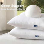 MIULEE 12x24 Pillow Insert Throw Pillow Insert, Outdoor Pillows Water-Resistant Premium Lumbar Outdoor Pillow Stuffer Sham for Couch Sofa Patio Furniture Cushion Porch Swing