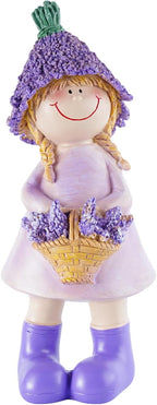 Lavender Series Resin Garden Statues - Couple Boy & Girl Decor, Ideal for Outdoor Patio, Lawn, Garden & Indoor Valentine's Day Home Decor, Ideal Gift for Mom, Dad & Friends