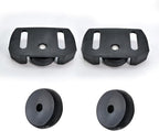490-241-0038 Rolling Skid Shoes for Snow Blower Fit for 2-Stage and 3-Stage Snow Throwers Compatible with Craftsman, MTD, Cub Cadet, Troy-Bilt, Ariens, and More Includes Hardware Kit & Plastic Wheels