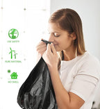 0.5 Gallon Mini Trash Bags Garbage Bags, Tiny Bathroom Trash Can Liners by Teivio, Small Plastic Bags for Desktop Trash Bin/Dog/Poop Car, Fit 2 Liters or Less Can (220 Counts, Black)