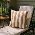 RSH DECOR: Sunbrella Lumbar & Square Pillows Set of 4 | 20" x 12" & 17" x 17" | Water and Fade-Resistant Performance Fabric | Outdoor Throw Pillows for Patio Furniture | Maxim Heather Beige