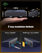 Solar Fence Lights 12 Pack, 50 Lumens Outdoor Fence Solar Lights with 12 Modes RGB Color Glow LED Solar Lights Outdoor Waterproof, Solar Lights for Patio, Backyard, Deck, Fence, Railing.