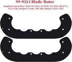 GELASKA 99-9313 Paddles with 133-5585 Scraper Replaces 125-1128, 55-9250, 55-9251, 88-0771, 108-4884, 139-3536, 161-0963 for Toro Power Clear 210, 221, 421, 621E, 621R, 721E 721R CCR6053 Snowthrowers