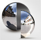 5.9 Inch/150mm Stainless Steel Hollow Ball Smooth Gazing Mirror Ball for Decorating Home and Garden