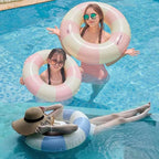 2 PCS Inflatable Pool Floats for Swimming Pool Party Lake Beach Adults - Floaties Pool Tubes Swim Rings Tubes Floaties for Beach Pool Party Decorations