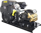 Canpump Belt Drive High Flow Pressure Washer 3500 PSI, 9.2 GPM – Triplex Power Washer Pump, 22 HP Loncin Engine – Electric Start, Industrial Grade, Fully Serviceable w/External Unloader