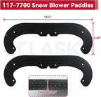 GELASKA 117-7700 Snowblower Paddles with 117-7717 Scraper for Toro Power Clear 180, 418 ZE, 418 ZR, 518 ZR, 518 ZE, 38272, 38282, 38472, 38473, 38273, 38283, 38274 Snowthrowers
