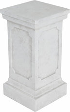Decorative Roman Column Pedestal Column Plant Stand, Vintage European Style Classical Garden Pillar, Indoor Outdoor Decor, Pedestal Columns Plants Standing for Entryway Garden Yard Home (Antique White/25.75''H)