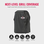 Grill Cover by Grillman, Black, 30 Inch, BBQ Outdoor Grill Covers, Charcoal & Gas Grills, Waterproof, Rip-Proof, Weather-Resistant, Anti-UV, Barbecue Cover for Weber, Genesis, Charbroil, Nexgrill, etc