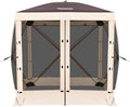 Tecoom 4 Side Pop Up Gazebo Tent, 6x6ft Waterproof Instant Screen with Mosquito Netting, Removable Wind Cloths, Portable Outdoor Canopy for Sun Shelter for Camping, Garden and Picnics
