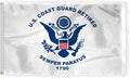 AGAS Coast Guard Retired Flag 3x5 Ft - Printed 200 Denier Nylon - Double Stitched Edges Canvas Header Brass Grommets - Indoor/Outdoor Coast Guard Retired Flag 3' x 5'