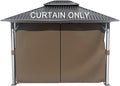BPS 12' x 14' Gazebo Curtain Privacy 4-Panel Sidewall Outdoor Replacement Shade (Only Curtain)
