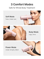 Ulike Laser Hair Removal for Women and Men, Air 3 Ice-Cooling IPL Device Hair Removal for Nearly Painless & Long-Lasting Results, 3 Modes & Auto Flashing for Fast Full Body Hair Removal from Home