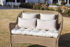 RSH DECOR: Sunbrella Pillow Covers Set of 4 | Covers Only - 20" x 12" | Outdoor Lumbar Pillow Covers Crafted with Sunbrella Performance Fabric | Canvas White
