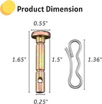 Shear Pins and Cotter Pins Fit for MTD Snowblower - Shear Pins 20pcs and Cotter Pins 20pcs Compatible for Cub Cad et Troy Bilt Craftsman 24" 26" Snow Thrower, Replace 738-04124A 714-04040