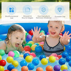 Inflatable Swimming Kiddie Pool, Size 120" X 72" X 22" Large Blow Up Pool for Family Backyard Outdoor Toddler,Big Rectangle Pools for Children,