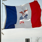 FLAGWIN Iowa Flag 3x5 FT - 3 Ply Double Sided Polyester Iowa State Flag with Brass Grommets - Vivid Color and Fade Proof State of Iowa Flags 3x5 Outdoor