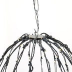 LED Light Balls Metal Hanging Tree Sphere Globe Light for Patio Holiday Festival Garden Decor (16 Inch 3 Pack)