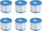 Hot Tub Filter Cartridge Size VI for Bestway, Lay-Z-Spa, Coleman SaluSpa 90352E 58323, 6 Pack