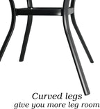 5-Piece Outdoor Dining Set, 48'' Round Table with 4 Swivel Chairs All Weather Furniture Set - Brown Style1