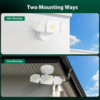 65W LED Flood Light Outdoor, 6500 Lumen Super Bright Security Lights, 3 Adjustable Heads, IP65 Waterproof, 6500K Daylight Wall Mount Outdoor Flood Light for Yard, Garage