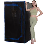 The Miracle Sauna - Full-Size Portable Far Infrared Sauna with Side Panels, Heated Floor Mat, and Portable Chair - Experience Personal Portable Spa for Complete Relaxation.