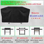 Griddle Cover for Blackstone 30" Culinary Griddle with Hood, 600D Heavy Duty Waterproof Flat Grill Cover for Blackstone 30 Griddle Cover