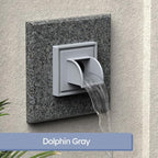 Marcello Square Pool & Fountain Water Feature Spout (Dolphin Gray)