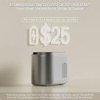 Airthereal Revive Electric Kitchen Composter with Visual Cover, Upgraded SHARKSDEN® Tri-Blade, Turn Food Waste and Scraps into Natural Fertilizer for Plants, R500-V, Grey