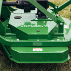 Titan Attachments 3 Point PTO Finish Mower, 72" Cutting Width, Cat 1 Hookup, Green Finish, Rear Discharge, Pull Behind Mower for 30-50 HP Tractors, Low-Noise Cast Iron Gearbox