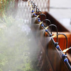 360° Adjustable Drip Irrigation System 65.6FT Garden Watering System with 20 Nozzles, Garden Irrigation System, Greenhouse Accessories, Atomizing System for Yard, Lawn, Plants, 5/16 in Hose