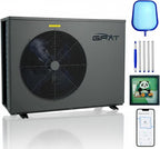 Full Inverter Pool Heater, 78000 BTU, 25000 Gallons, Electric Swimming Pool Heater Pump for Above Ground and Inground Pool, WiFi Capable Timer, Heating and Cooling, Defrosting, 220-240V