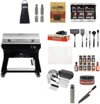 Recteq Pellet Grill SmokeStone 600 - WiFi Enabled Wood Pellet Griddle Grill with Even Temperature, SmokeStone 600 + Griddle Master Bundle