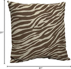 Comfort Classics Set of 2 Outdoor Patio Pillow Back Cushion 21" L x 21" W x 6" H. Polyester Fabric Zebra Inc.