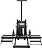 Heavy Duty Lawn Mower Lift Jack 550lbs Capacity Riding Mower Lift with Safety Lock& Non-Slip Wheels Lawn Tractor Lift Adjustable Wheel Span Suitable for Tractors and Zero Turn Lawn Mowers