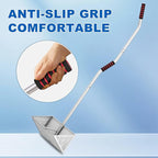 Sand Sifter, 304 Stainless Steel, 16'' Basket with Sharp Teeth, 60" Ergonomic Handle | Equipped with Clam Rake, Sand Flea Sifter, Black Beach Shovel and 5L Bucket