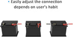 EDECOA Battery Cables 3 AWG 1m Pure Copper Inverter Cables for Car, Power Inverter, RV, Boat