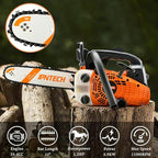 25.4cc 2-Cycle Gas Chainsaw 12 Inch Top Handle Chainsaw Petrol Handheld Cordless Portable Gas Powered Chain Saw for Tree Cutting Wood Logging