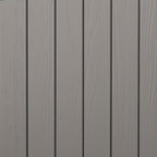 NUNU LAB 180 Gallon Outdoor Storage Box,Large Resin Sturdy Deck Box, Backyard Outside Storage Box Waterproof with Double Wall Panels,Package Delivery Garden Hose Storage Bin Outdoor Tool,Grey