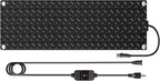 Heated Snow Melting Mats for walkways Stairs- Outdoor Heated Mats- Non-Slip Electric Heated Foot Mats for Winter Snow Removal- Heated Snow Melting Mat for Stairs garages Driveway (10in x 48in)