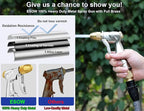 ESOW Garden Hose Nozzle, 100% Heavy Duty Metal Spray Gun with Full Brass Nozzle, 4 Watering Patterns Watering Nozzle- High Pressure Pistol Grip Sprayer for Watering Plants, Car Wash and Showering Dog